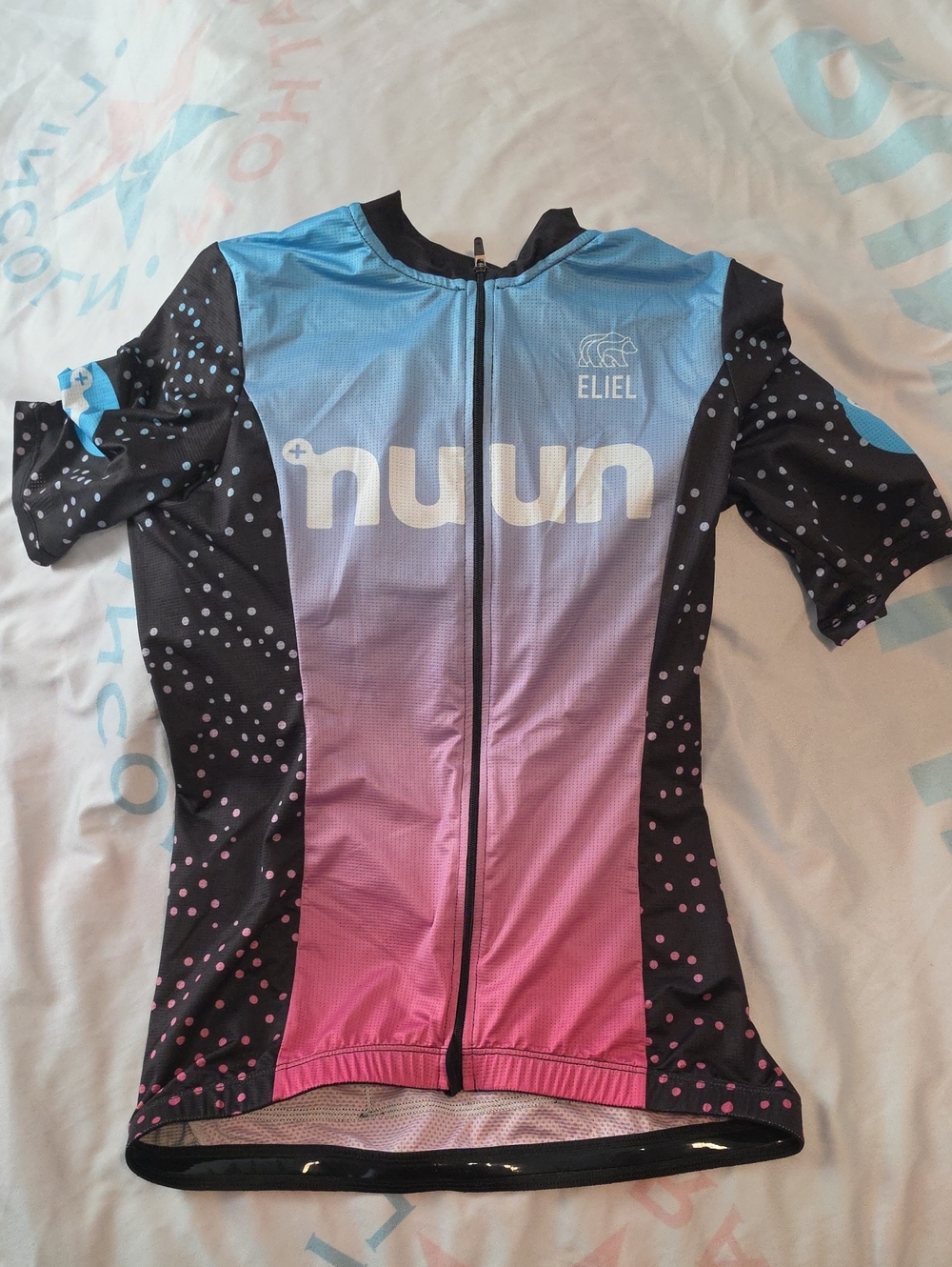 Nuun Women's Gradient Pink to Blue Cycling One-Piece (Eliel)